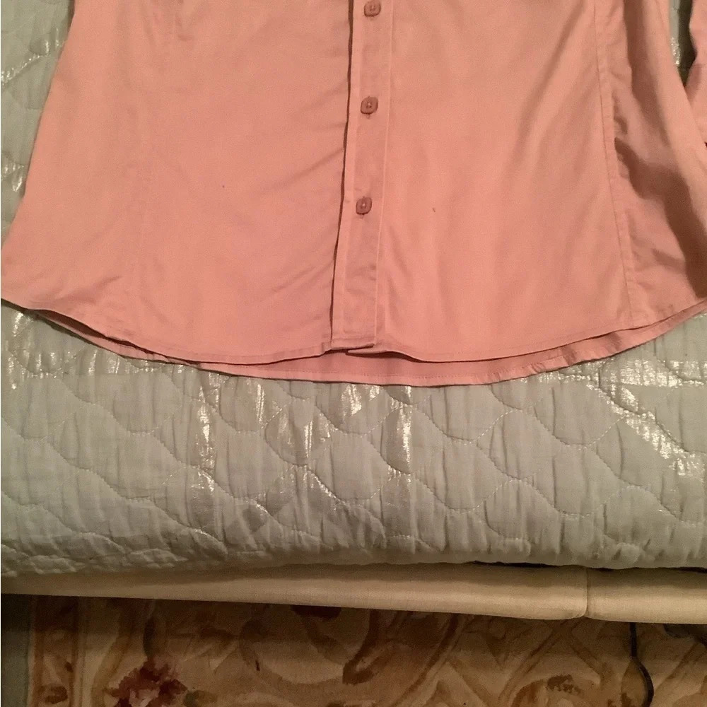 VAN HEUSEN~ MAUVE BLOUSE~ LG - Picture 4 of 4